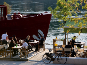 Les terrasses sur les Berges du Rhône © Tristan Deschamps